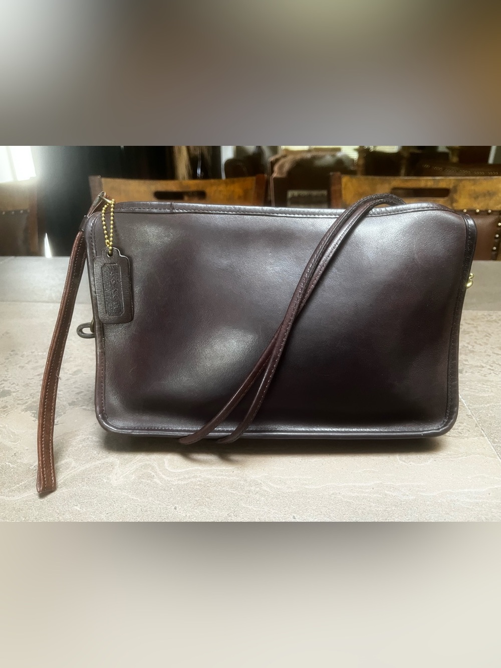 Vintage 70’s Coach Bonnie Cashin Basic Bag in Mahogany